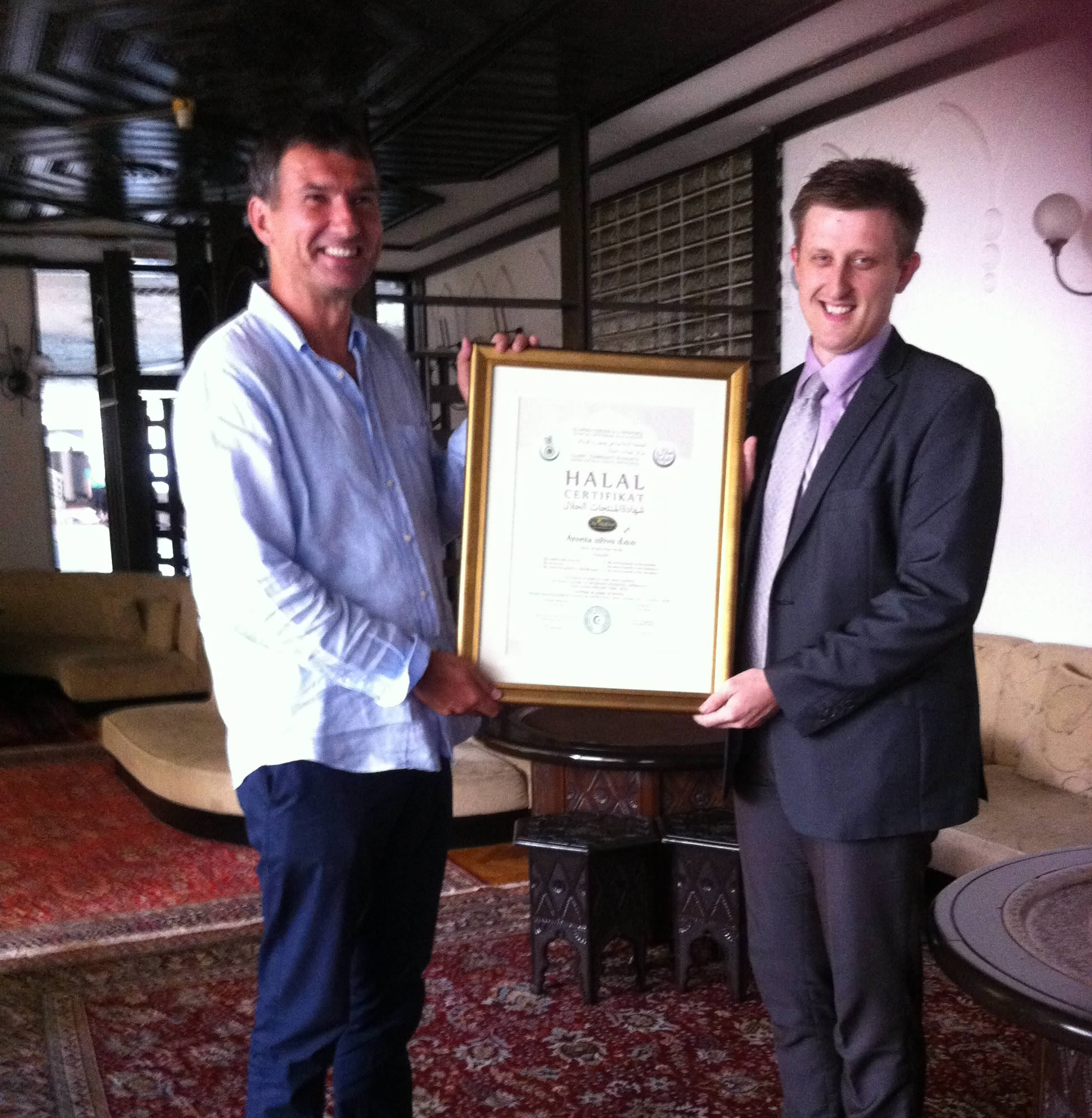 Adria Luxury, Aronia d.o.o., halal certifikat