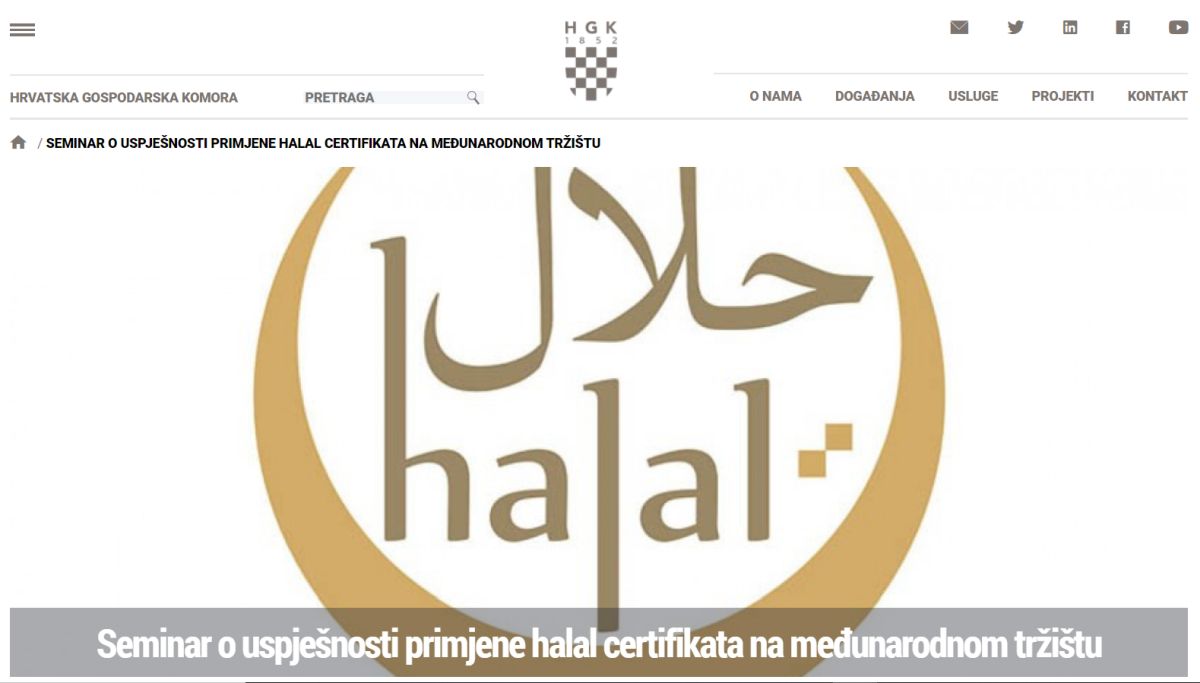 Seminar o uspješnosti primjene halal certifikata na međunarodnom tržištu