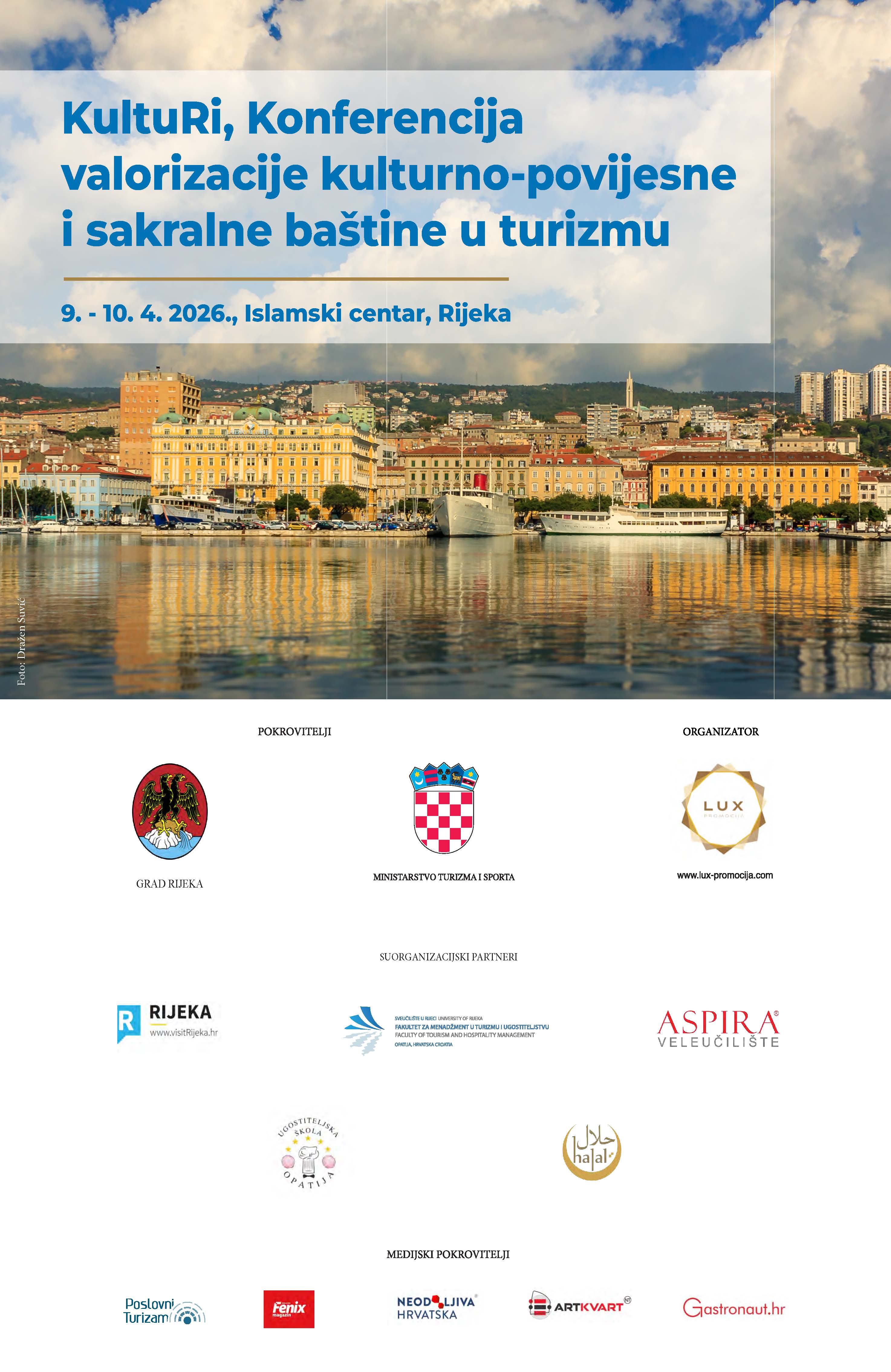 Konferencija valorizacije kulturno-povijesne i sakralne baštine u turizmu – Rijeka 2026