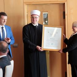 akademik muftija Aziz hasanović i dr.sc. rukovoditelje Centra za certificiranje halal kvalitete